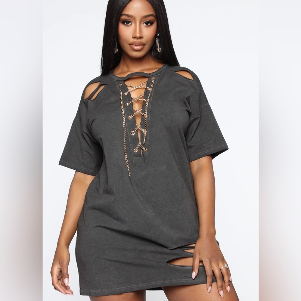Distressed dress